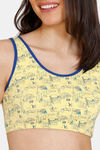 Zivame Girls Tom & Jerry Double Layered Non Wired Full Coverage Bra - Pale Marigold — thumbnail 4